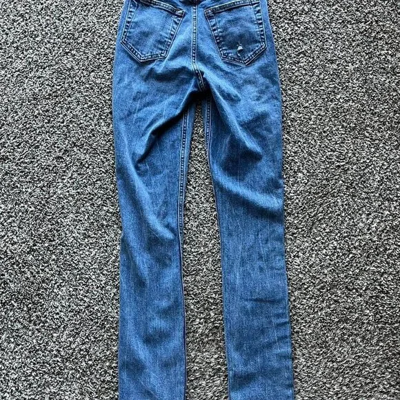 Abercrombie Fitch Blue High Rise, Skinny Jeans, Women's 24 Denim Jeans - Picture 5 of 7